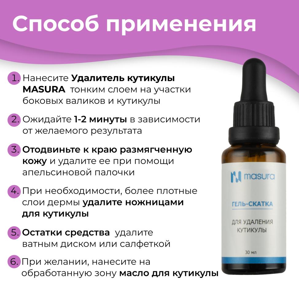 Удалитель кутикулы MASURA, 30мл с пипеткой - превью